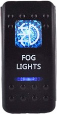 Car Blue LED Fog Light Rocker Toggle Switch ON OFF 12V 20A, 24V Fog Light