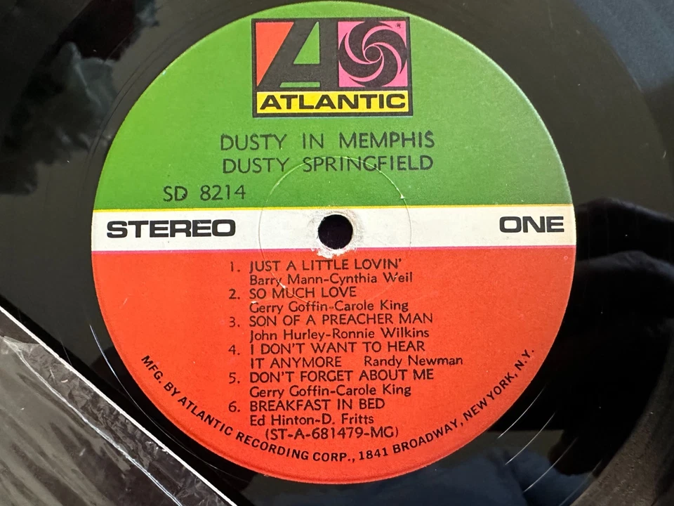 DUSTY SPRINGFIELD In Memphis LP SHRINK w/ Hype STICKER Tested '69 ATLANTIC Orig - Image 3 of 4