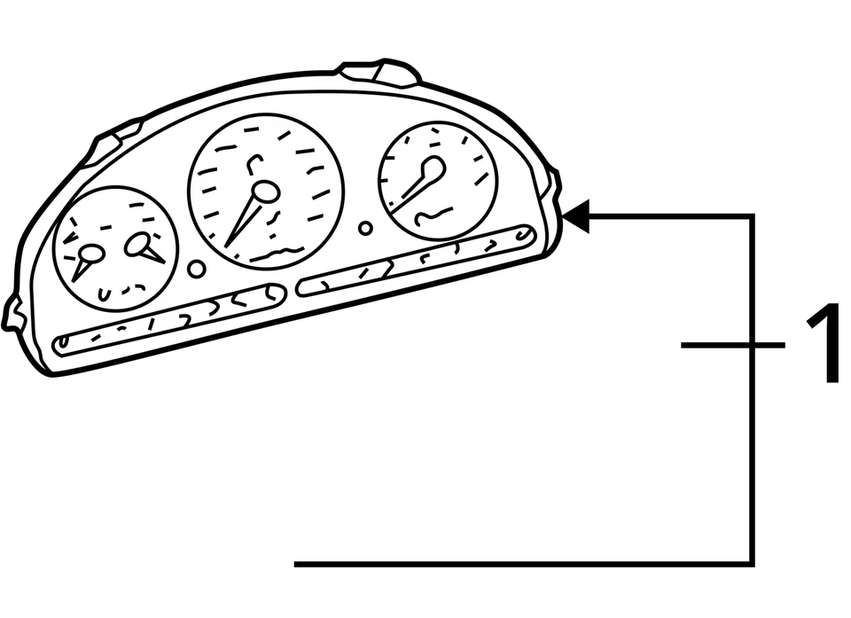 2002-2003 Mercedes-benz Ml320 Speedometer Instrument Cluster Gauges QRQOY - Image 4 of 4