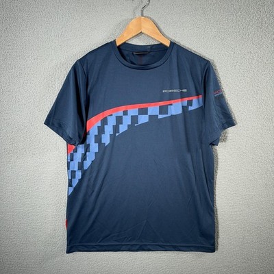 Porsche Shirt Mens S Blue Rennsport Reunion 7 Graphic Herren Motorsport Tee