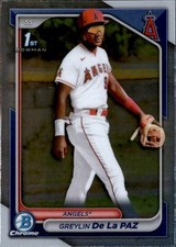 2024 Bowman Chrome #BCP-181 Greylin De La Paz Prospects
