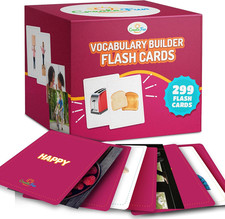 299 Vocabulary Builder Flash Cards, Educational Photo Cards for Home, Speech The