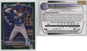 2025 Bowman Chrome Prospects Green Grass Refractor /99 Asbel Gonzalez #BCP-4