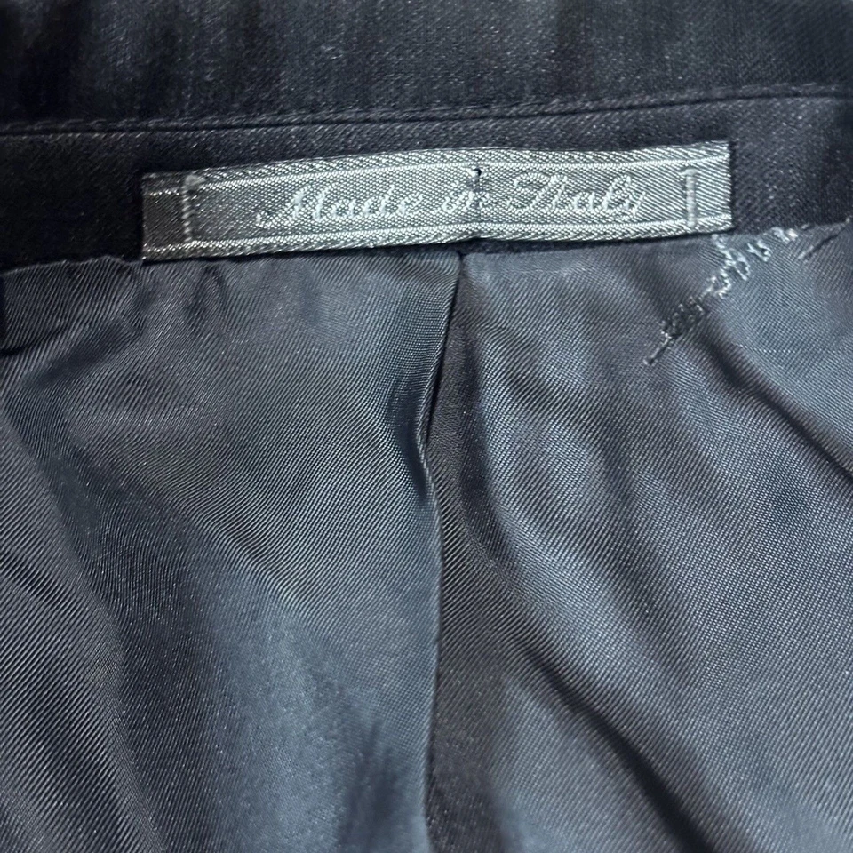 SALVATORE FERRAGAMO Black 100% Virgin Wool Blazer Sport Coat US 40 R Large 50 R - Image 3 of 4