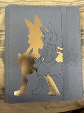 Pokemon PREMIUM Elite Binder - Ultra PRO Side Loading 9 Pocket - Lucario Used