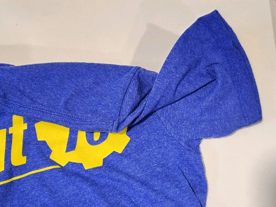 Official Fallout 76 Logo Size Small Blue T-shirt - Image 4 of 4