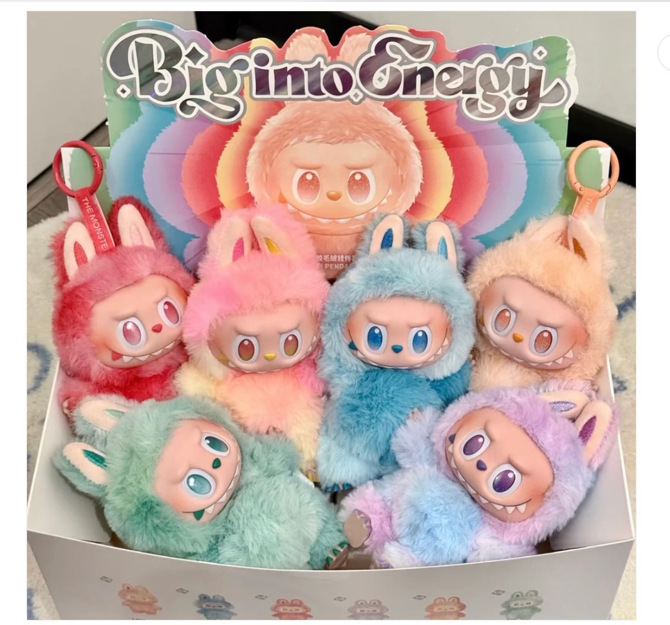 The Monsters Big Into Energy Series Vinyl Plush Pendant Blind Box, Sealed