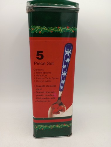 Stanley Roberts 5-Piece Winter Theme Stainless Steel Silverware Set - NEW SEALED - Picture 3 of 9