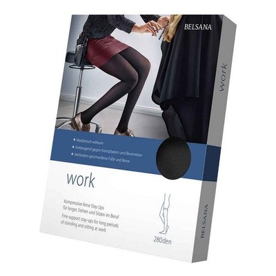 Belsana work AG S grap.Stayups schwarz mit Spitze  · 2 St · PZN 16220086