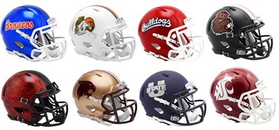 All 8 NCAA New 2026 Realigned Pac 12 Conference Riddell Mini Football Helmets
