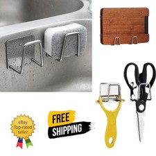 Stainless Steel Sink Sponge Rack | Steel Wire Ball Draining Paste Kitchen Supply