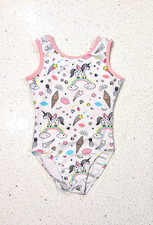 VSCO Destira Gymnastics Dance Leotard Extra Small CXS UNICORN Ice Cream RAINBOW