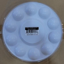 Paint Tray Palettes 35pcs w/lid Bulk Plastic Paint Pallets round Watercolor