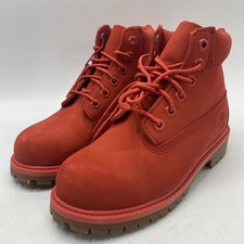 Timberland 50th Edition Premium 6 inch Red Boot 0A5Y8W DV8 Youth Sz 12.5 M/M New