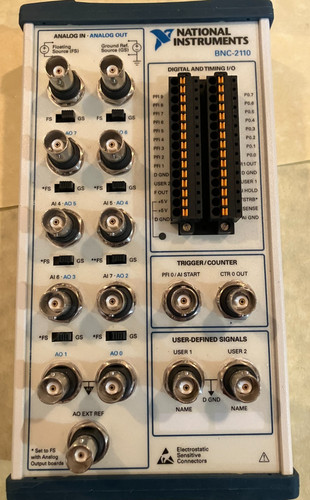 National Instruments BNC-2110 Shielded Connector Block Unit 185124F-01 Module NI