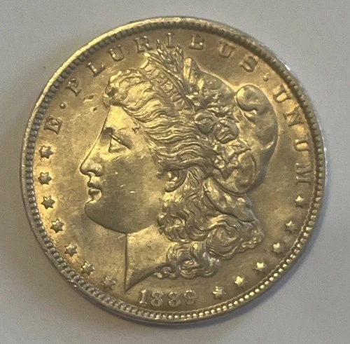 1889 MORGAN SILVER DOLLAR! BEAUTIFUL UNCIRCULATED Coin! Nice Coloring!