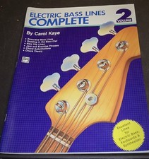 Complete Electric Bass Lines Volume 2 Carol Kaye HTF
