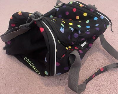 Coocazoo Sporttasche Unisex Kinder schwarz/bunt gepunktet
