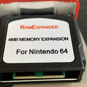 RamExpander 4MB Memory Expansion Pak for Nintendo 64 N64 Black/Red NUS-007