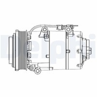 Kompressor Klimaanlage Delphi CS20358 FüR Ford MAX Focus 12V 2 DM2 Turnier Tdci