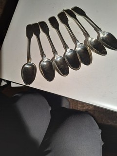 Set of 7 Georgian Tea Spoons 1837 London