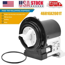 Washer Drain Pump 4681EA2001T Motor Replacement For LG Kenmore Washers Machine