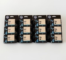 Lot of 12 GENUINE HP 96 97 Brand New Ink Cartridges