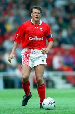 Derek Whyte of Middlesbrough on the ball Pre Season Friendly match- Old Photo 1