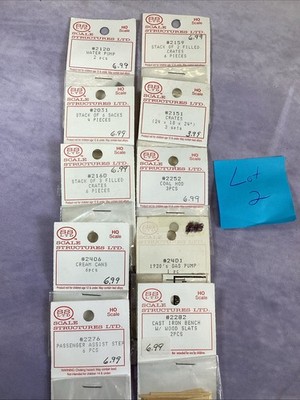 Lot Of 10 Scale Structures Ltd. Metal Accessories (See Pictures For #s) Lot 2