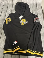 NWT Men’s Pro Standard Pittsburgh Pirates Hoodie Black Patches Large 