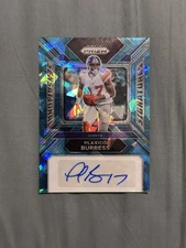 Plaxico Burress 2023 Panini Prizm Football Cracked Ice Auto 11/99 Giants