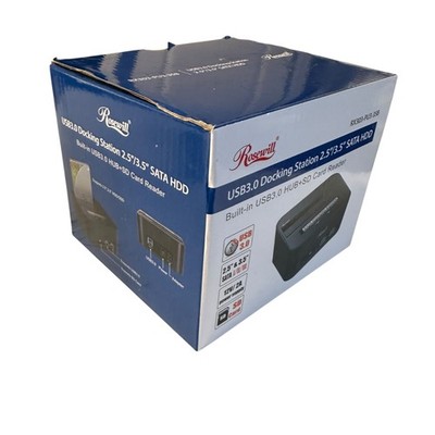 Rosewill RX303-PU3-35B - 2.5'' & 3.5'' SATA Hard Drive Docking Station - USB 3.0