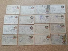 WW1 LOT OF 16 MILITARY POSTCARDS FRANCHISE FOR LIGURIA
