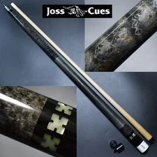 Vintage JOSS Cue 14-Pin Joint, Lizard Leather Wrapl Billiard Pool stick