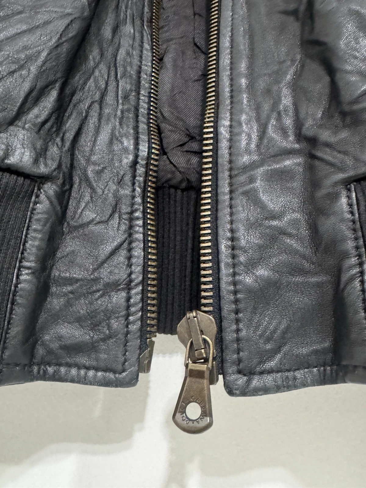 DOLCE & GABBANA GENUINE LEATHER BOMBER JACKET - product detail image 10
