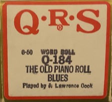 Q R S Player Piano Roll.  The Old Piano Roll Blues