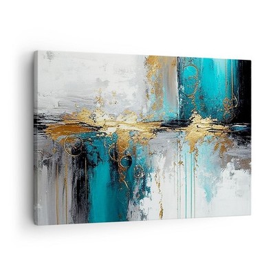 Wandbilder 70x50cm Leinwandbild Art Deco Stück Modern Klein Bilder Art Wanddeko