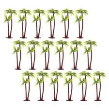 50 Pcs Fake Palm Trees Artificial Flower Mini Landscape Display Model
