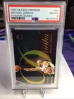 MICHAEL JORDAN~1993 SKYBOX PREMIUM DYNAMIC DUNKS PSA-8 NM-MT RARE INSERT CARD#D4