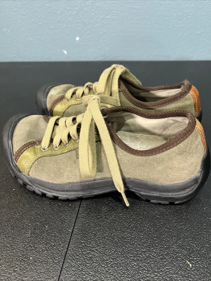 Keen Shoes Womens Sz 7.5 Briggs II Brown Leather Hiking Sneaker Walking Outdoor - Image 4 of 4