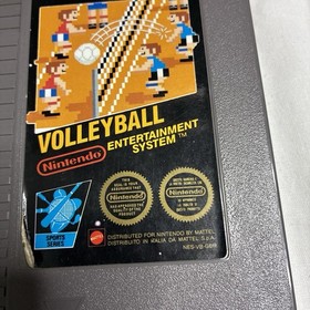 NES Volleyball Game  Nintendo Black Tab Boxed Mattel Version Volley Ball Box PAL