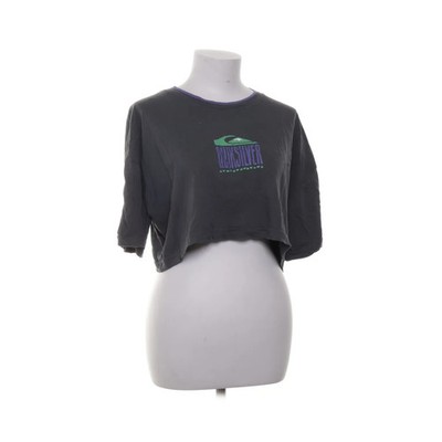 Quiksilver, T-shirt, Größe: S, Grau/Lila, Print, Damen #bMD