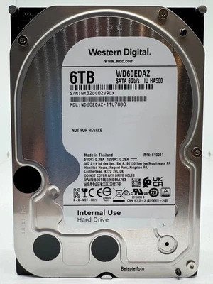 Western Digital 6TB WD60EDAZ 5400RPM SATA3 6TB SATA 3 Internal Hard Drive