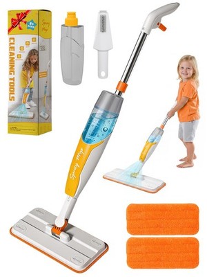 Spray Mop with Real Water Spray, Cleaning Set Ages 4+
