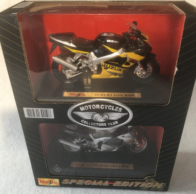 Motorrad Modelle 1:18  - SUZUKI GSX 1300R + GSX R600 - MAISTO CollectorsClub