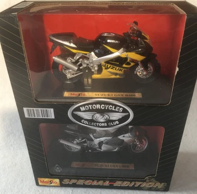 Motorrad Modelle 1:18  - SUZUKI GSX 1300R + GSX R600 - MAISTO CollectorsClub - Bild 1 von 4
