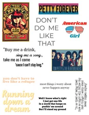 Tom Petty Classic Rock Stickers
