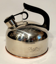 Paul Revere Ware Whistling 2 Qt Tea Kettle Pot Copper Bottom