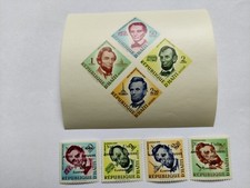 Haiti - Block 11 und Satz 576 bis 579 ** - Lincoln