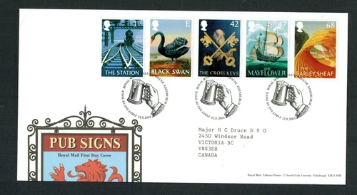Great Britain 2003 Pub Signs Talents House First Day Cover FDC